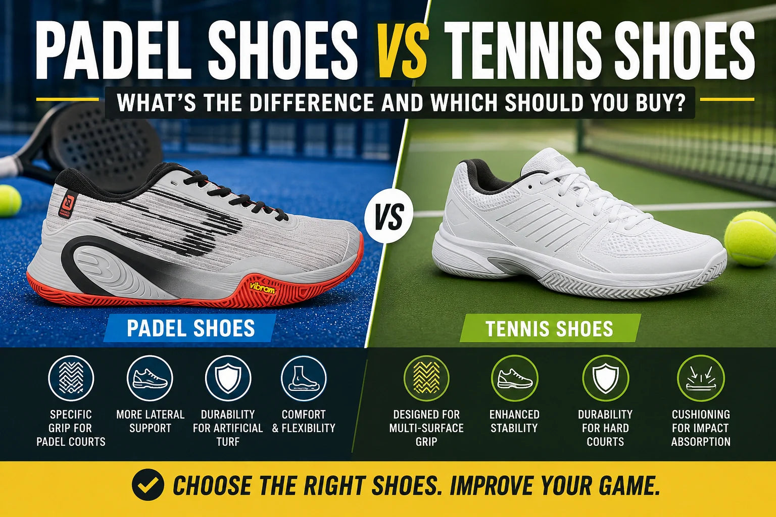 Padel Shoes vs Tennis Shoes Key Differences & Which to Buy in 2026