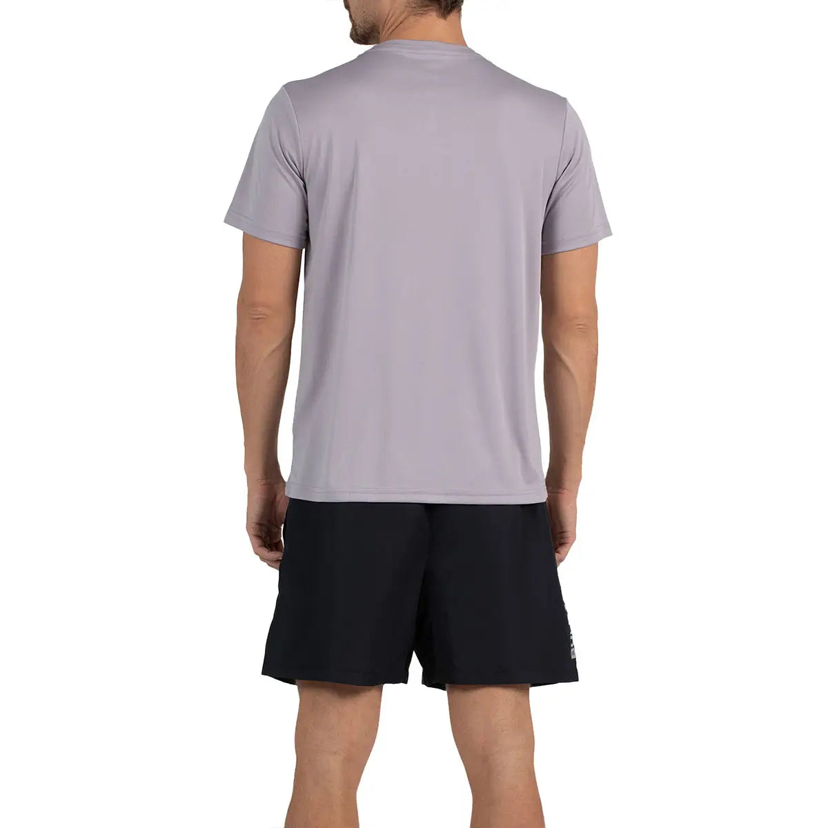 Bullpadel men’s padel t-shirt back view on model