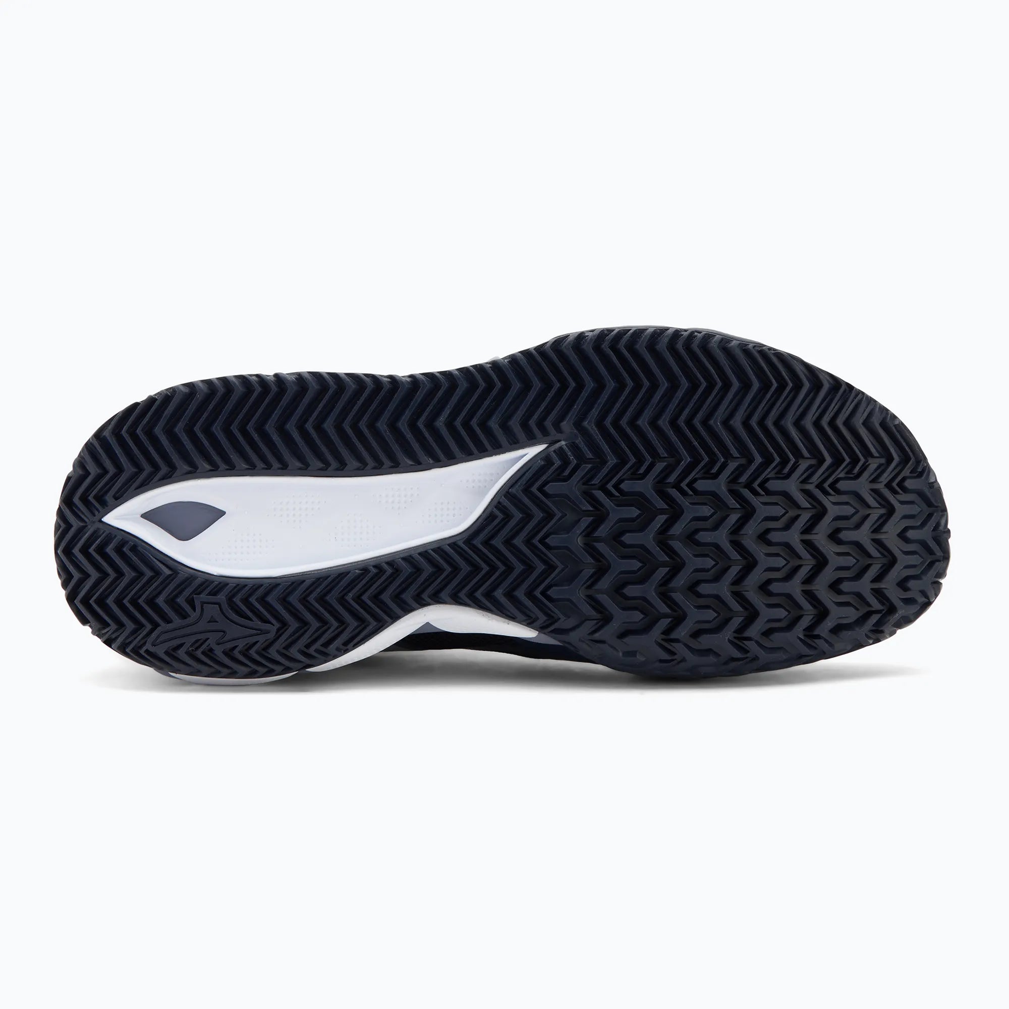 Mizuno Wave Enforce Tour 2 navy outsole with herringbone traction pattern – Padelave
