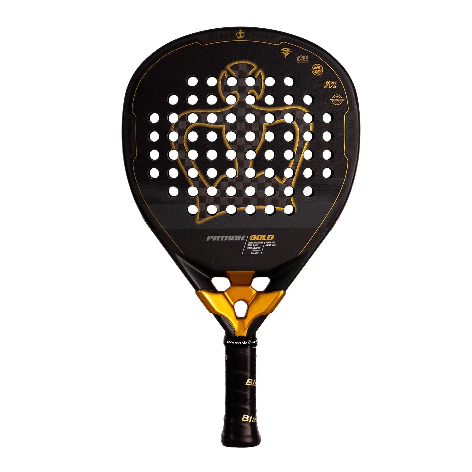 Black Crown Patron Gold Padel Racket