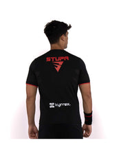 Siux Electra Stupa FW23 men’s black padel t-shirt back view